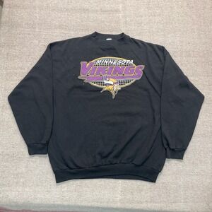 Vintage Minnesota Vikings sweatshirt mens XXL Black 1990s NHL
